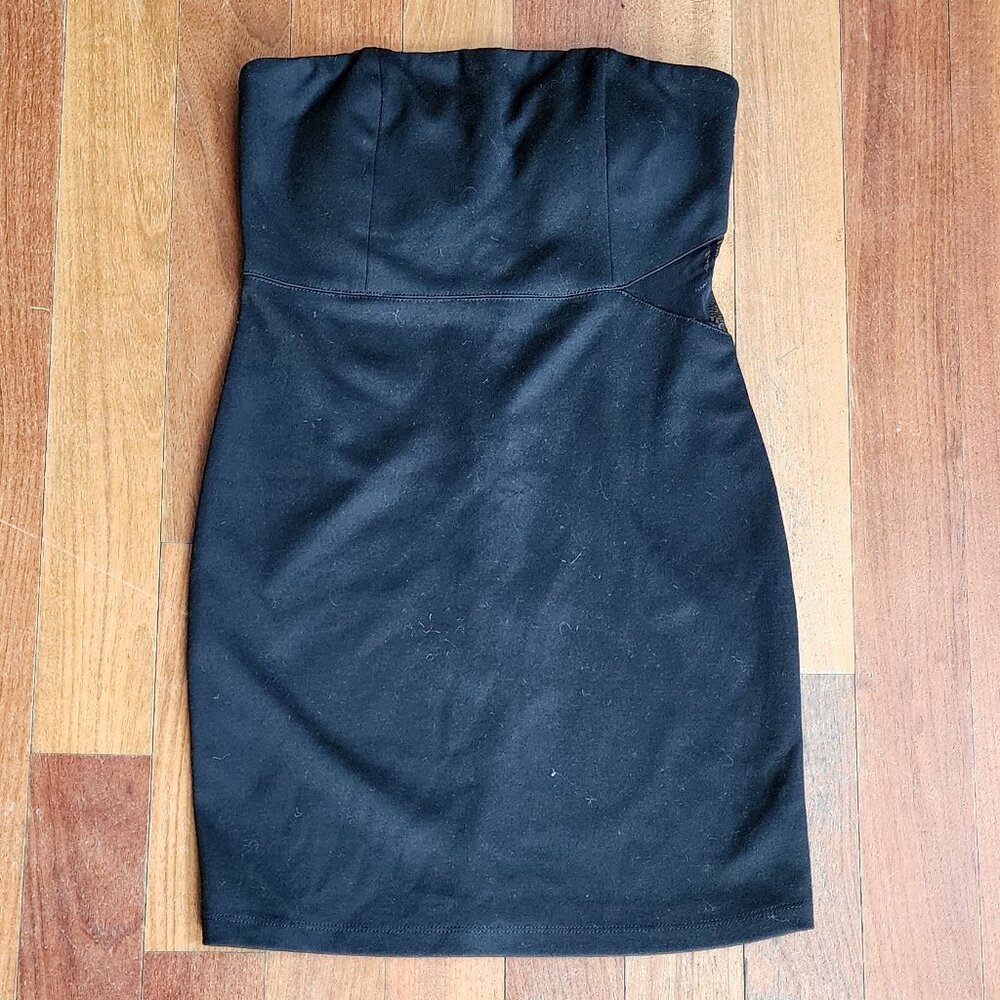 Forever 21 Black Strapless Spandex Dress Size Small